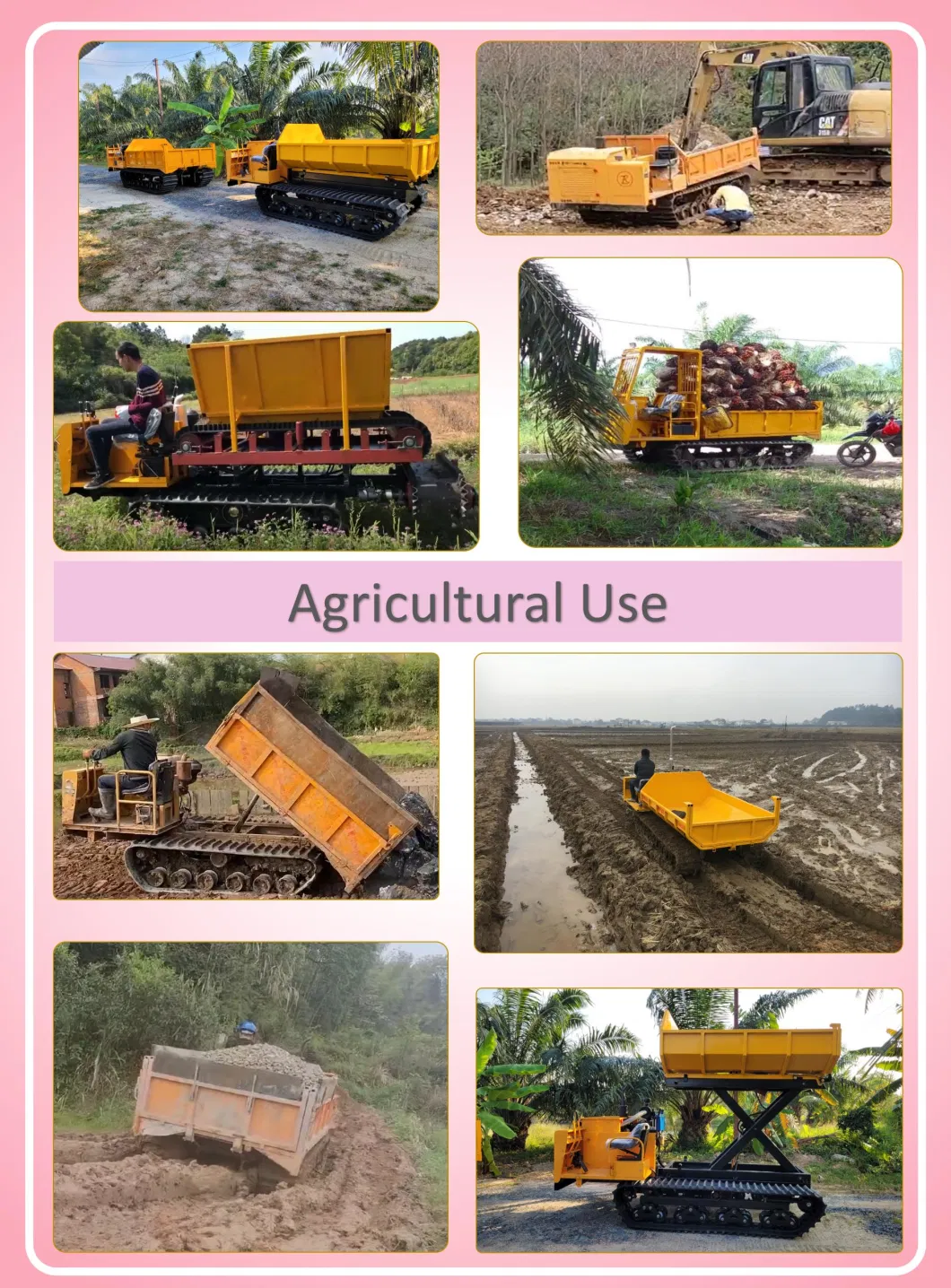 3.5 Ton Loading Crawler Dumper Track Vehicle