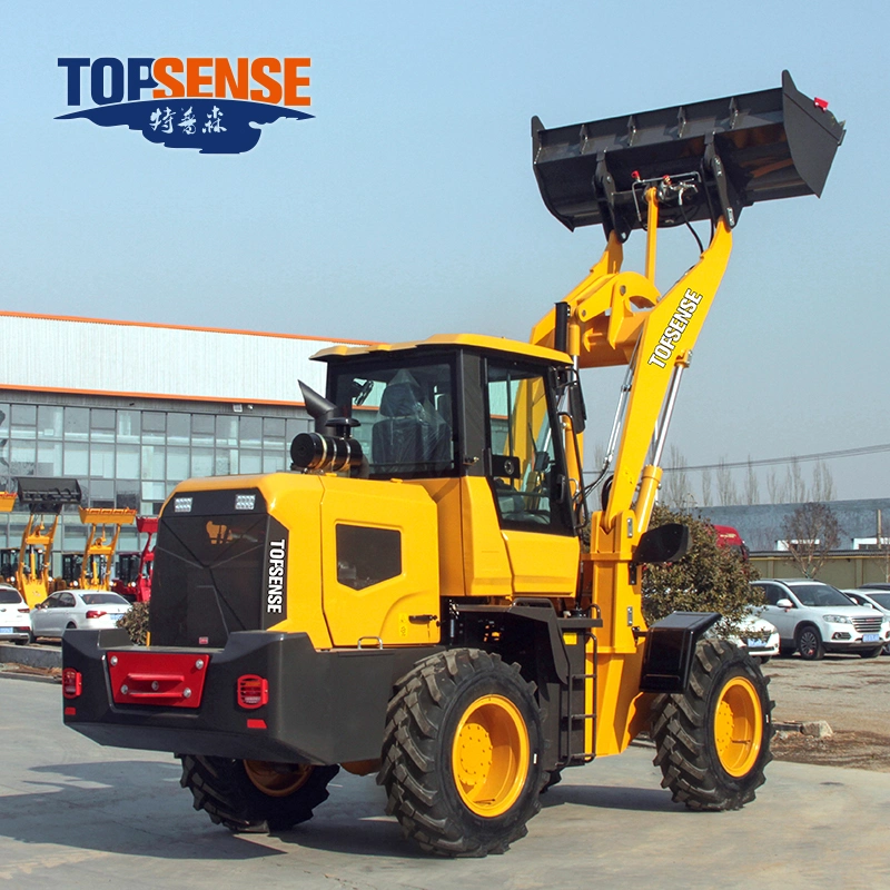 Ts920 925 Electric Joystick Chinese Front End Shovel 1ton 1.5ton 2ton 2.5 Ton Mini Wheel Loader with Log Grab Quick Hitch