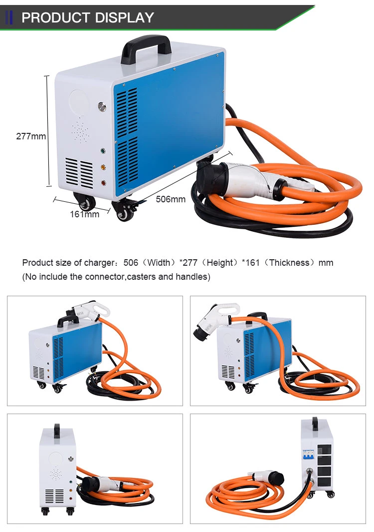 Max Power Movable Portable DC Fast EV Charger to Meet 20kw 30kw CCS2, GB/T, Chademo Charging Standard