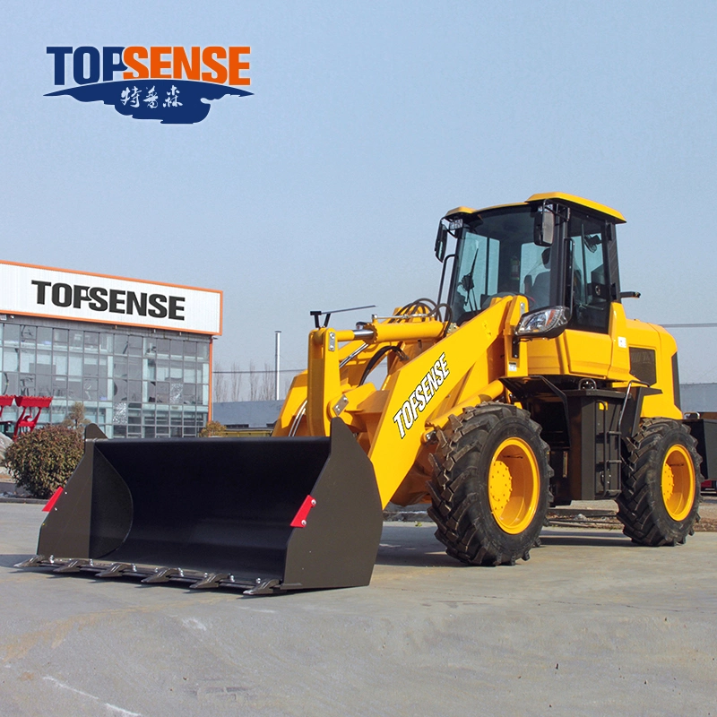 Ts920 925 Electric Joystick Chinese Front End Shovel 1ton 1.5ton 2ton 2.5 Ton Mini Wheel Loader with Log Grab Quick Hitch