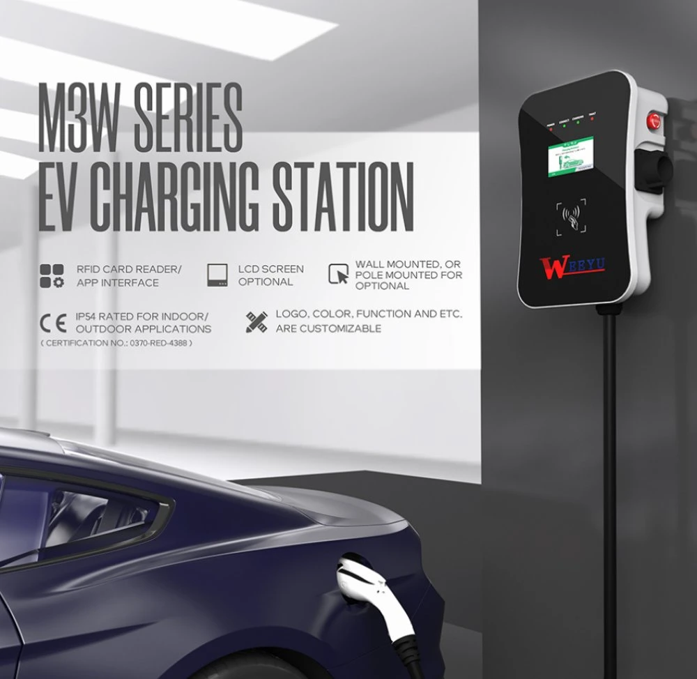 22kw Fast EV Charger for Electric Vehicle Charging Station European Standard IEC 62196-2 EV Charging Pile for Commercial for Home Use