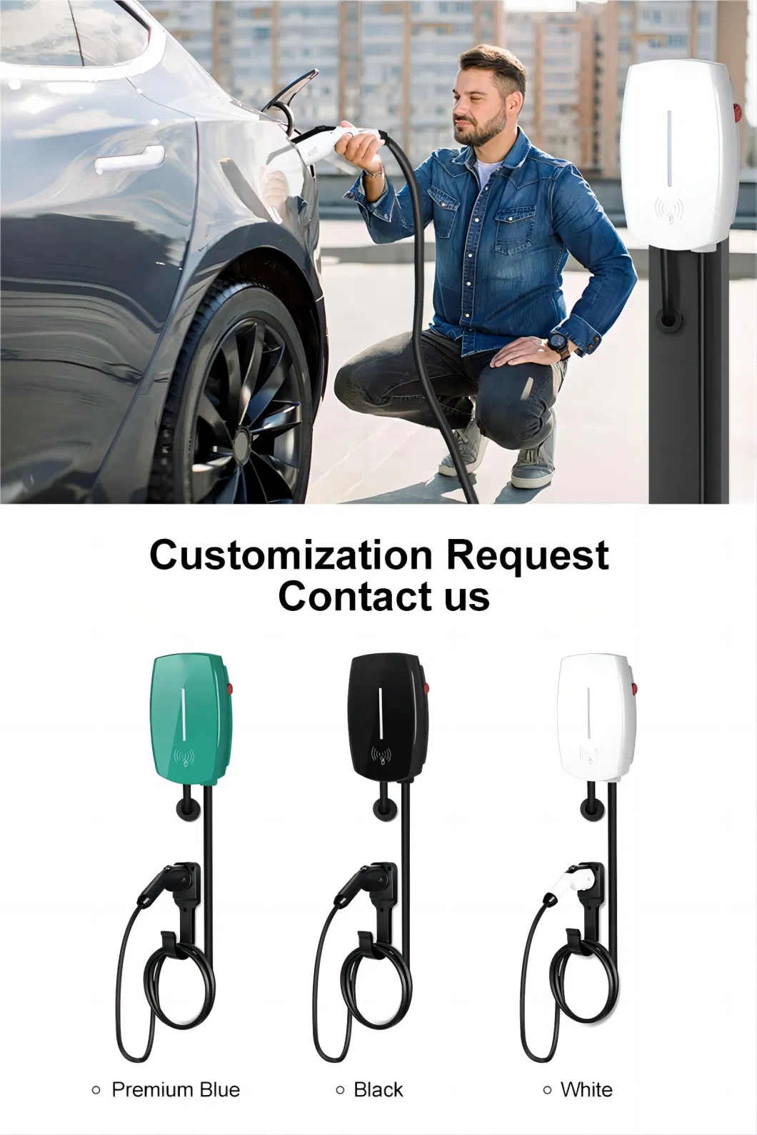 New Product 16A EV Charging Station Type1 Wallbox Charger Pile