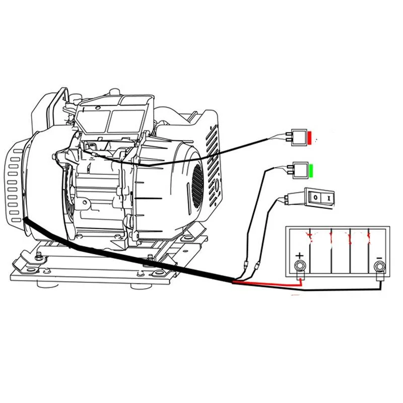 60 Volt Three-Wheeled Electric Vehicle Range Extender Generator Side Walk Charging Range 24V Parking Air Conditioning Four-Wheel