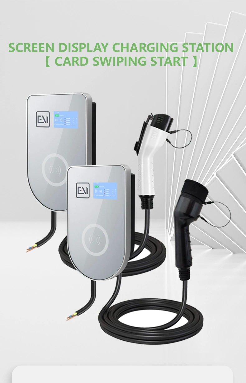 7kw Wall Box Home EV Charger 11kw 22kw Type2 Universal Fast AC Electric Car Charging Station