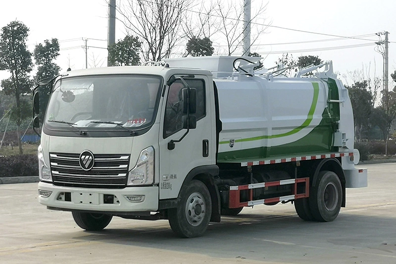 All-Closed Rear Loading Kitchen Garbage/Waste Collection Truck/Vehicle with Bin Tipper and Dumping