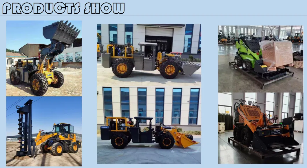 Skid Steer Loader/Self Feeding Mixer/Electric Loader/Forklift /Tipper Dump Truck/Evcavator /Mixing Bucket Loader/Mine Loader/Crusher Loader/Telescopic Boom Load