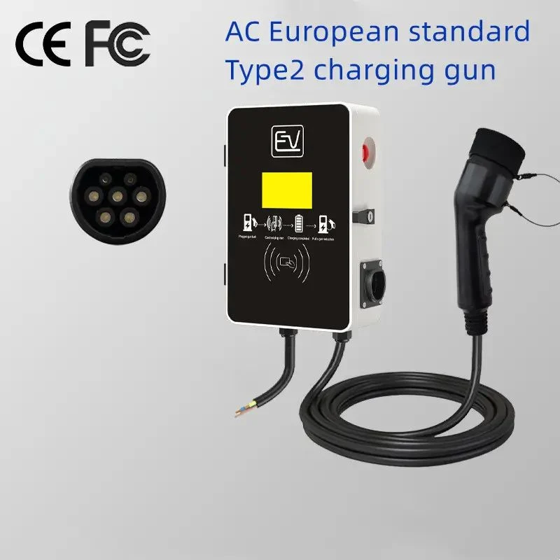 New Business EU Standard Electric Vehicle Charging Pile Wall Box 11kw Type 2 Charging Station, with CE Certificate to Facilitate The Charger for The Car at Home