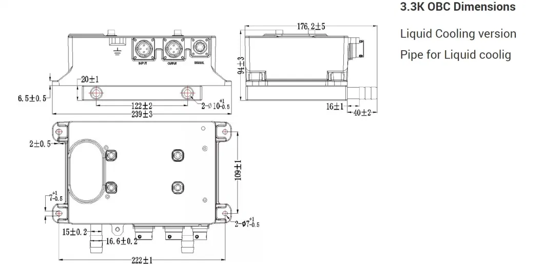 99-40 Battery Chargers Rated 3.3kw 72V for Electric Tractor