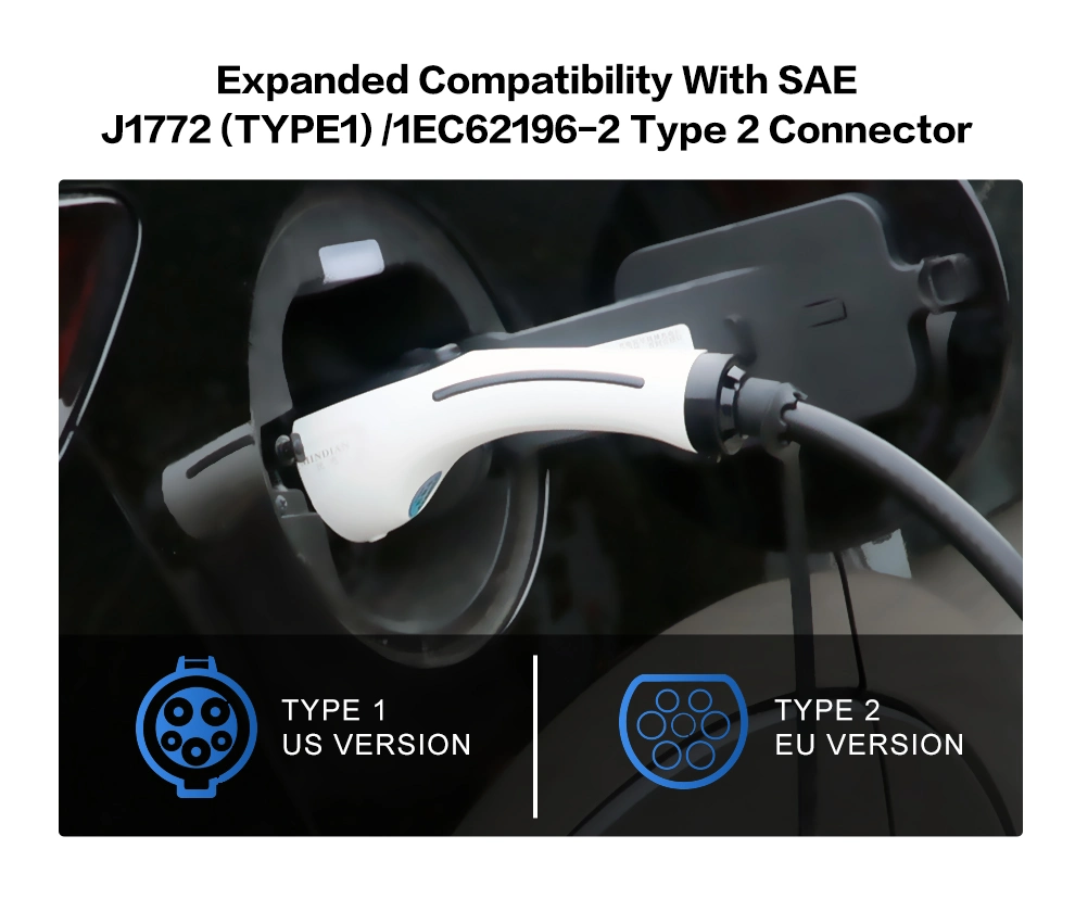 Outdoor IP 54 EV Charger Home Use 7kw 11kw Single Phase Three Phase Electric Vehicle Charging Station