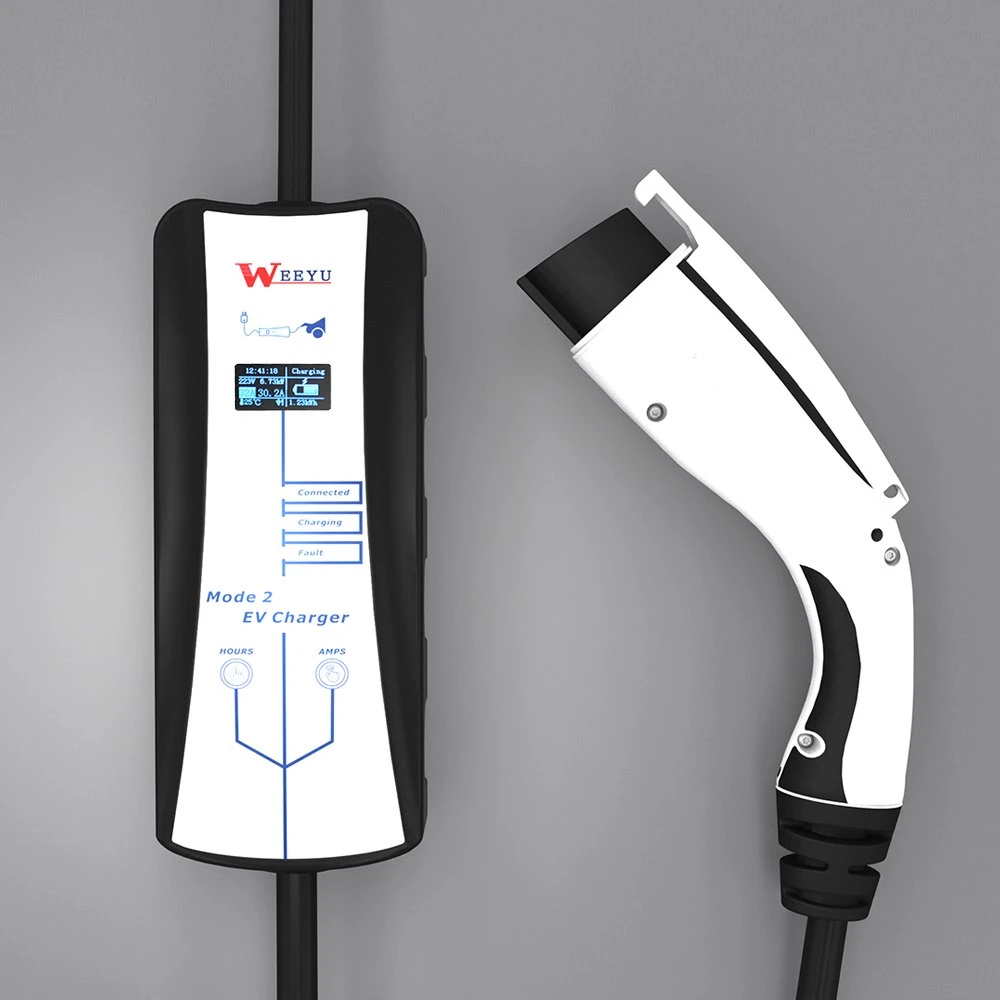 Weeyu 32A 3phase Evse Electric Vehicle Wallbox EV Home Charger IEC62196-2 Wallbox EV Charger Level 2 with Type 2 Socket