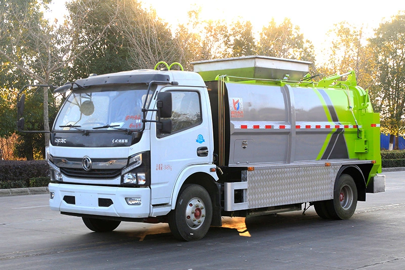 All-Closed Rear Loading Kitchen Garbage/Waste Collection Truck/Vehicle with Bin Tipper and Dumping