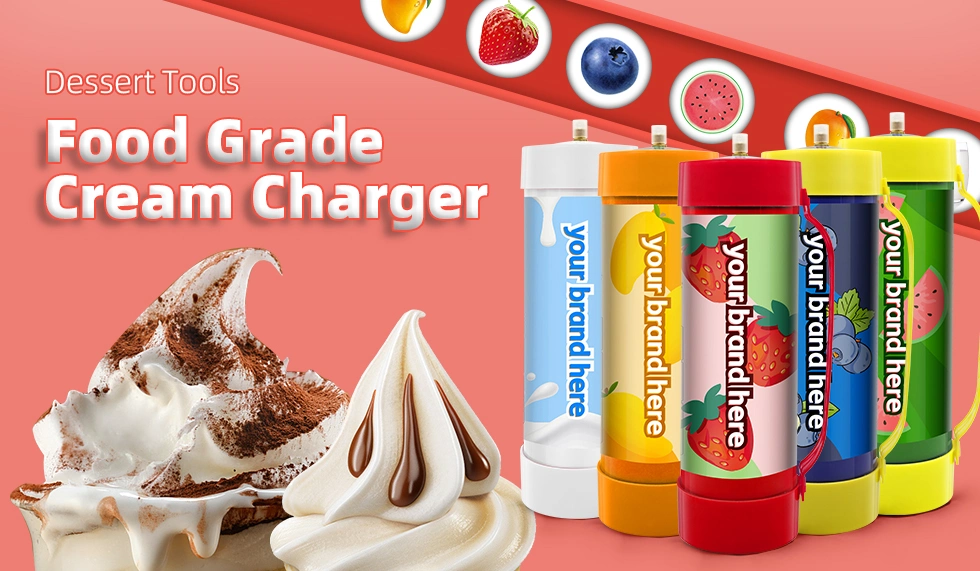 Wholesale Price Food Grade Gas Cream Charger 2000g Whipped Cream Charger Special Green Color