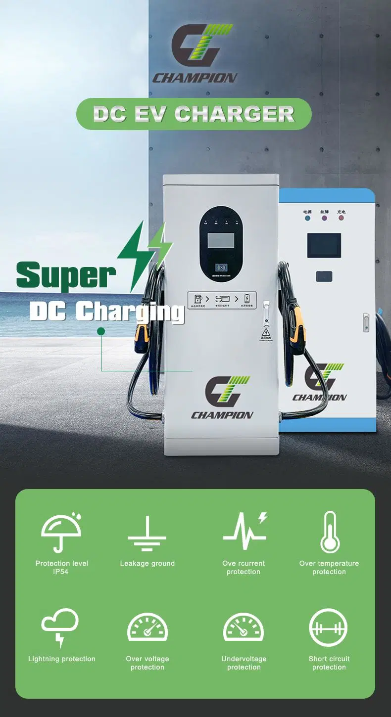 Commercial Public DC EV Fast Charging Stations 60kw 120kw 180kw CCS Ocpp Gbt Smart EV Charger