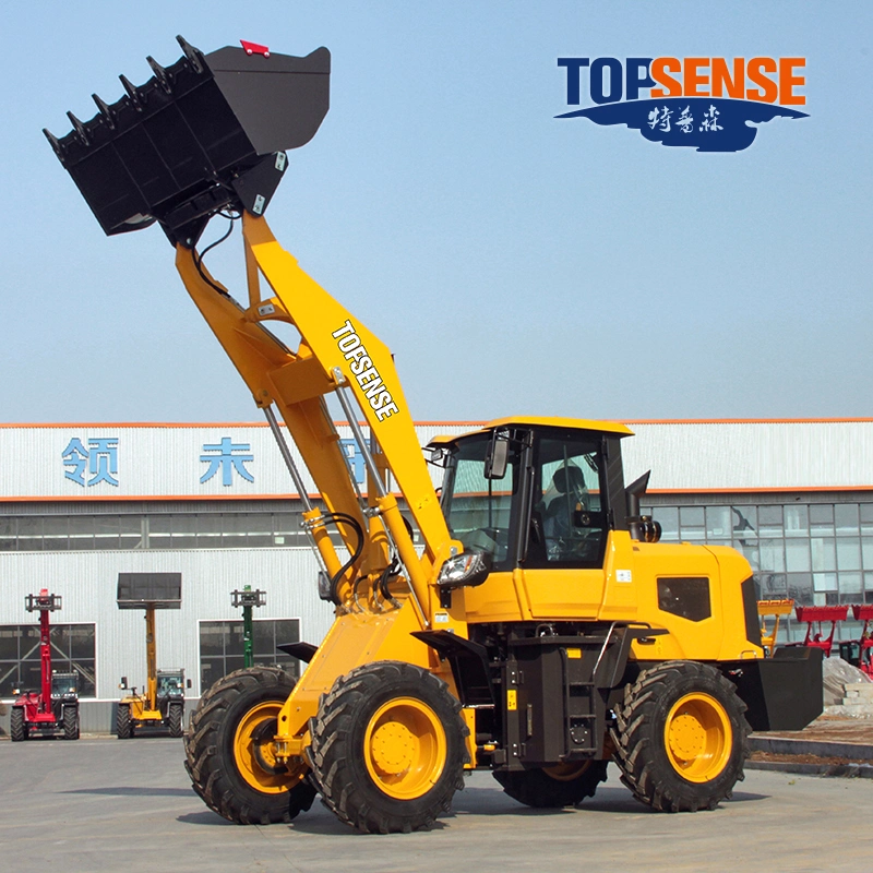 Ts920 925 Electric Joystick Chinese Front End Shovel 1ton 1.5ton 2ton 2.5 Ton Mini Wheel Loader with Log Grab Quick Hitch