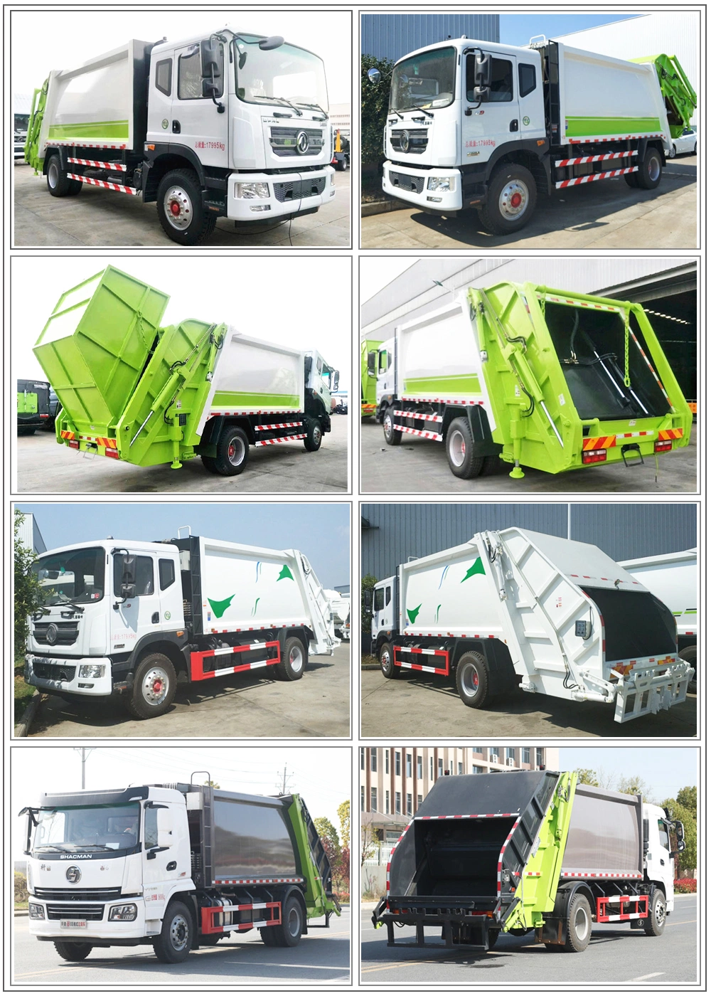 Hydraulic Compaction Garbage Truck Garbage Collection Vehicle for Garbage Loading Compression for Africa