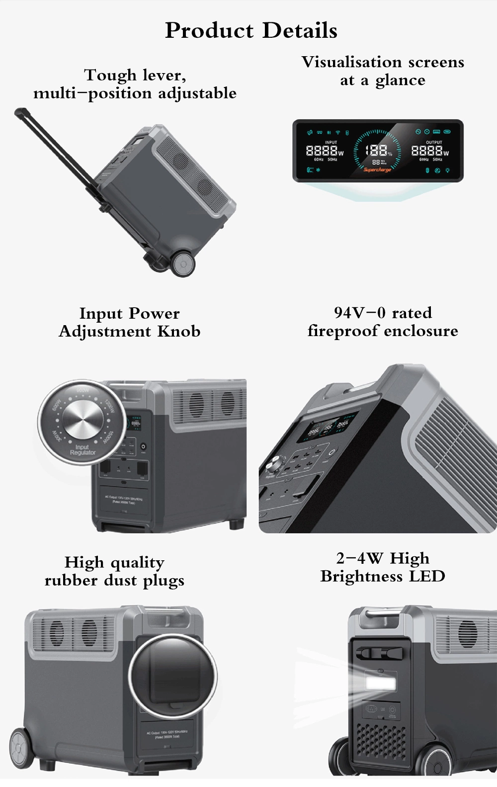 U-Greenelec Electric Car Emergency Charging 3840wh Large Capacity Portable Power Bank