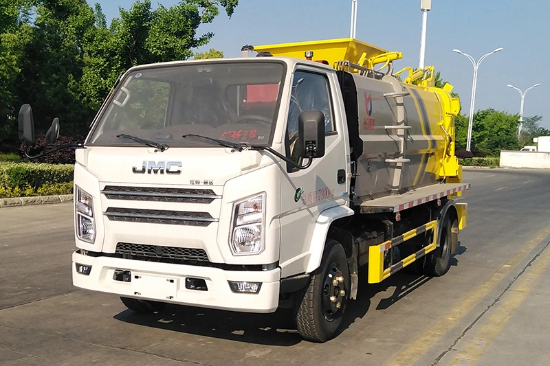 All-Closed Rear Loading Kitchen Garbage/Waste Collection Truck/Vehicle with Bin Tipper and Dumping