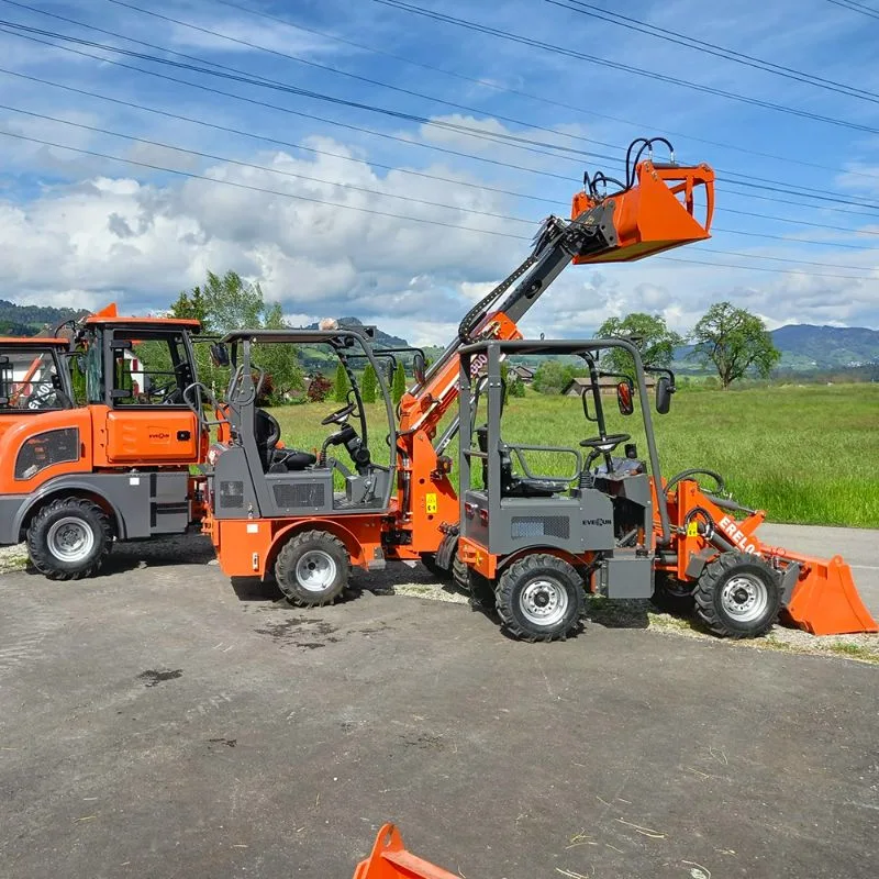 Everun hot sale EREL04 0.4t Earth-moving Machine new front end bucket compact electric mini wheel loader