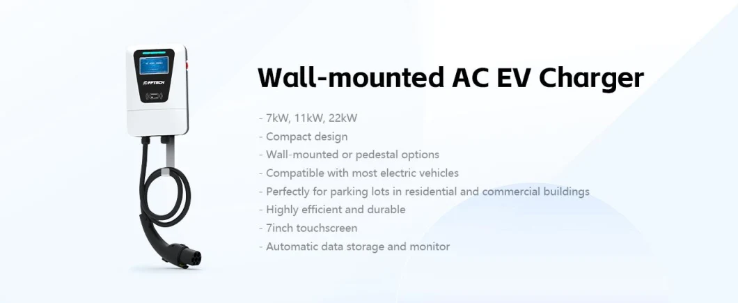 Fftech AC Charging Station E22-7kw/11kw/22kw Indoor and Outdoor EV Charger