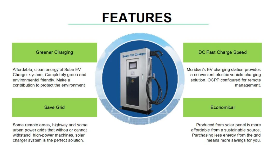 China 2023 Solar DC EV Charger Solar Green Charging Station