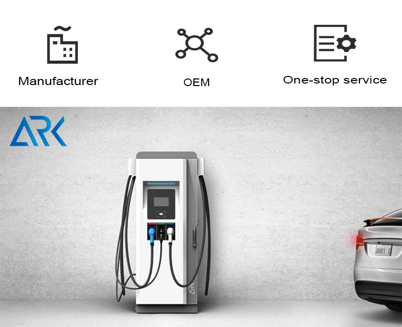 Large Touch Screen 3 Phase DC EV Charger for Electric Vehicle Charging