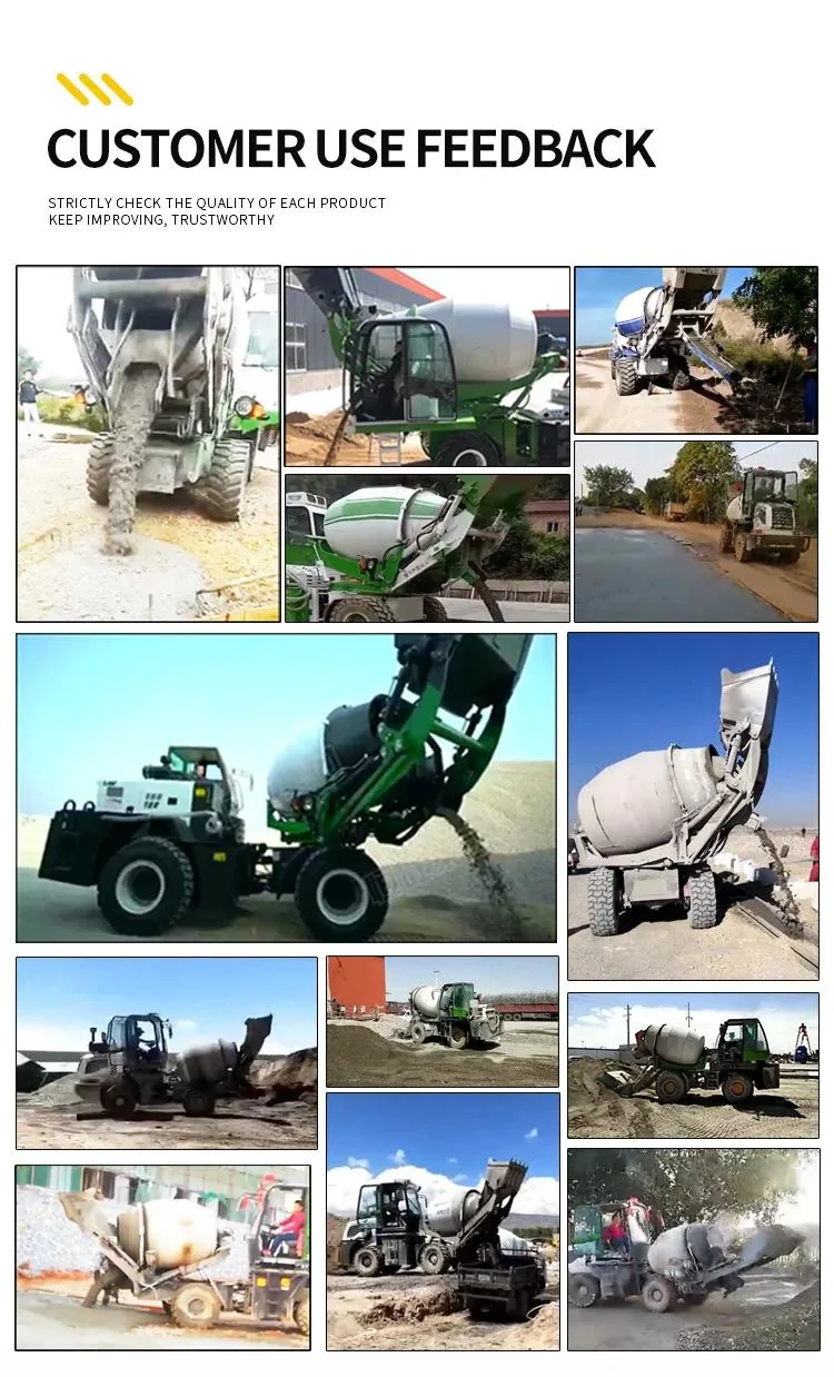 Mx1500 Walkable Concrete Mixer Self-Loading Vehicle Self Loading Mixer