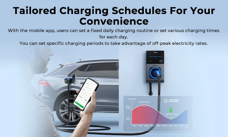 Topdon EU UK Stock New Pulseq AC PRO 7kw 11kw 22kw Ocpp Single 3 Phase 16A 32AMP Type 2 EV Charging Station RFID WiFi Smart APP Wall EV Charger for Electric Car