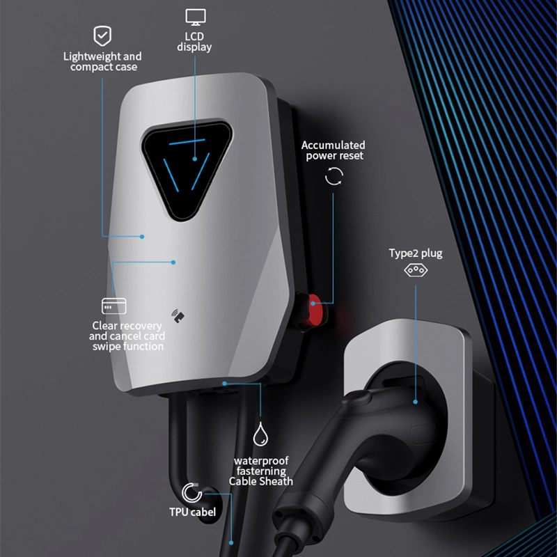 Factory Electric Vehicle Charger 22kw 3 Phase Wallbox EV Charger Level 2 Electric Car Charging Station Portable Car Charging Station