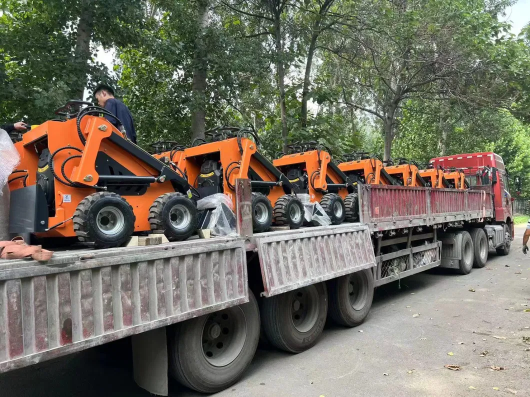 Free Shipping Chinese Skid Steer Loader CE Euro5 EPA Engine Kubota Skidsteer Loader Electric Diesel Loader