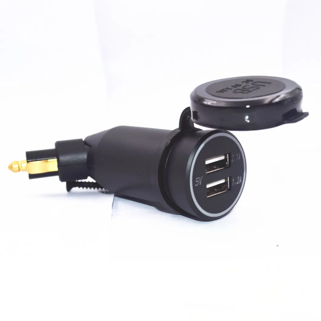 DIN Hella LED Dual USB Charger for BMW Motorcycle