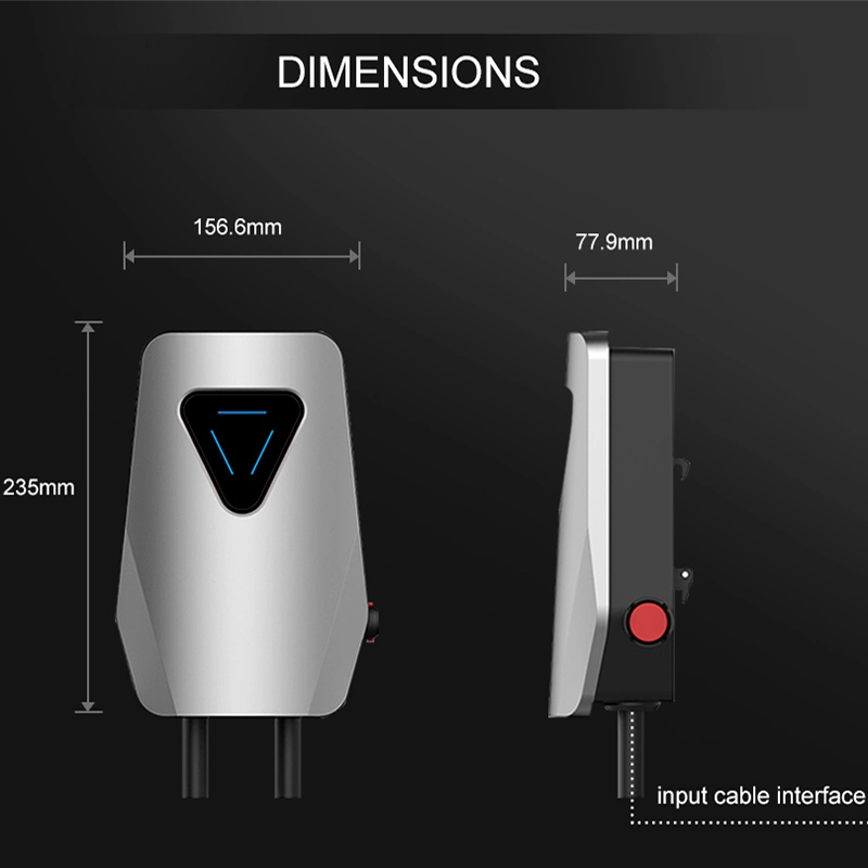 Factory Electric Vehicle Charger 22kw 3 Phase Wallbox EV Charger Level 2 Electric Car Charging Station Portable Car Charging Station