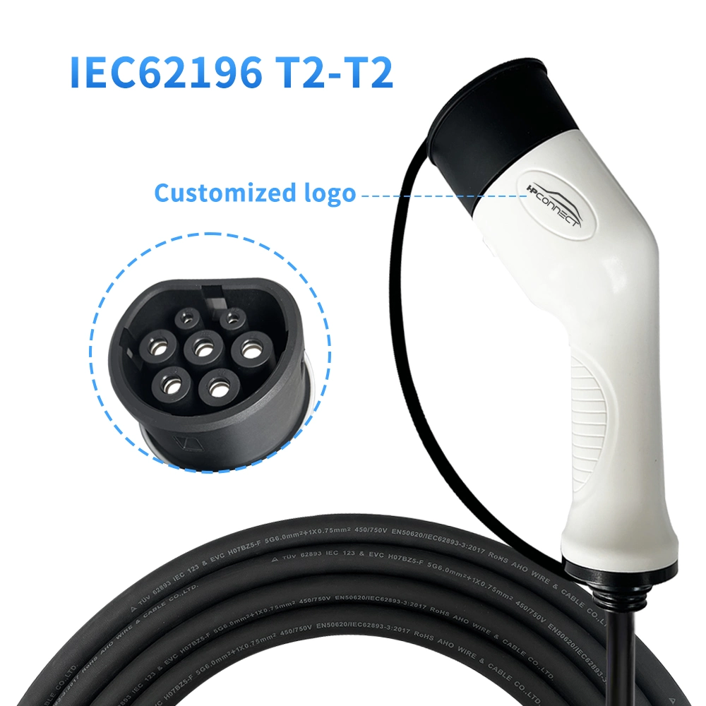 16A/32A/Single Phase/Three Phase Electric Vehicle Charger 16A 11kw EV Charging Connector Cable