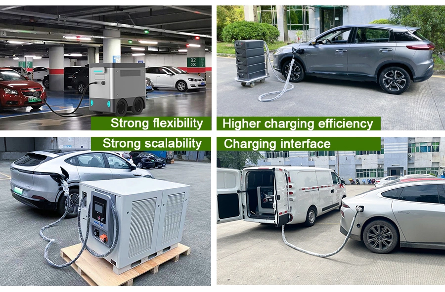 Cts Mobile Charge Station 60kw 120kw with Smart BMS Build in Battery System for EV Electric Vehicle