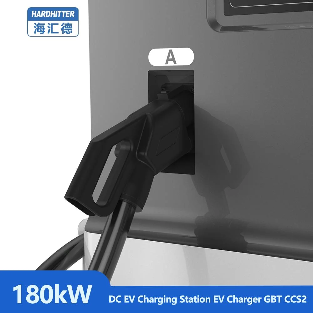 Public Commercial 180kw Fast DC Quick EV Charger CCS2 GB/T Connector Dual Guns Floor Mounted DC Car Charging Station