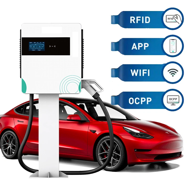 30kw CCS2 EV Fast Charging Station Wall Mounted Mobile DC EV Charger