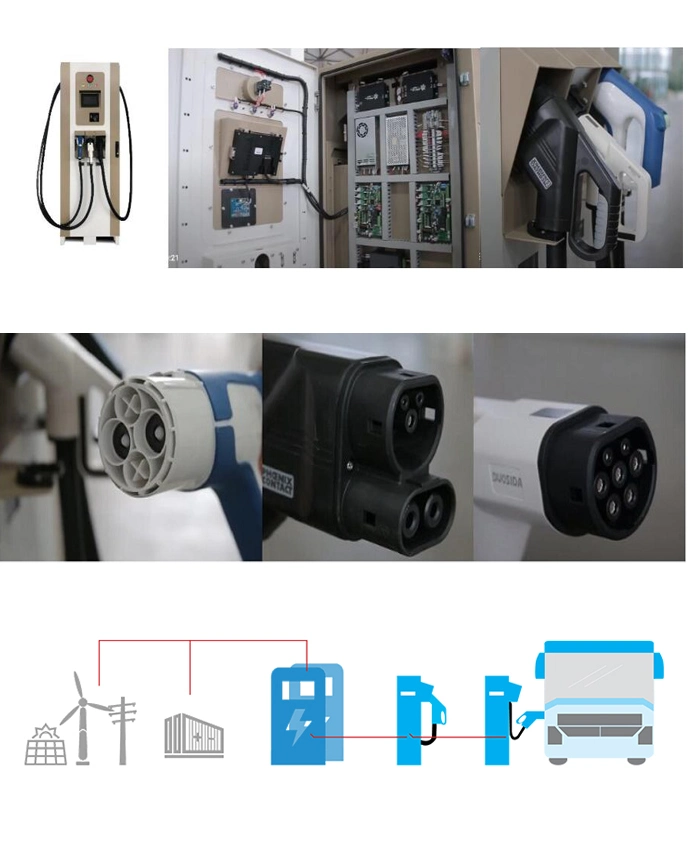 DC Level 3 Used for Fast Plug-in Charging up to 350 Kw Charger Car Station