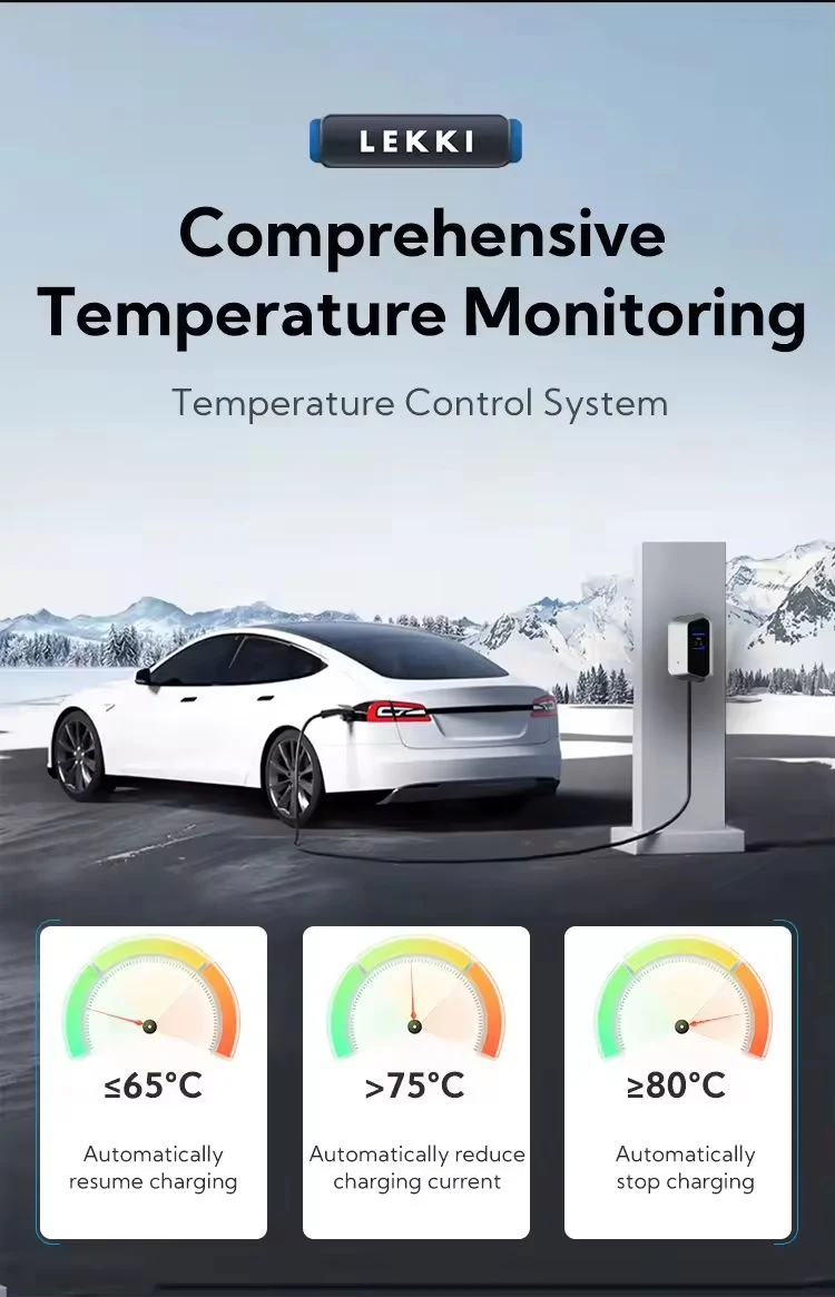 EV Charging Station 11kw Type 2 APP Electric Car Charger Wallbox with 32A Rated Current Output Power Options of 7kw 22kw