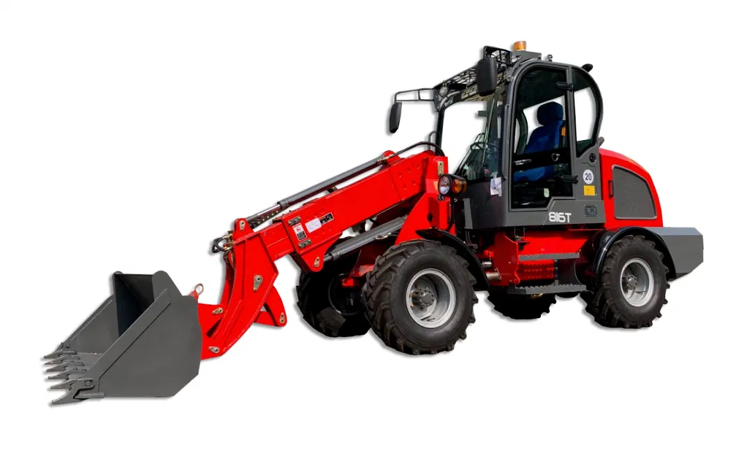 China Supplier Wolf 2500kg Wl825t Electronic Joystick 4 Wheeled Diesel Telescopic/Telescope Wheel Loader for CE/Australia/Agricultural/Farm/Garden/Sales