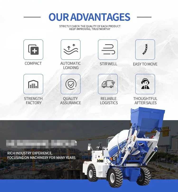 Mx1500 Walkable Concrete Mixer Self-Loading Vehicle Self Loading Mixer