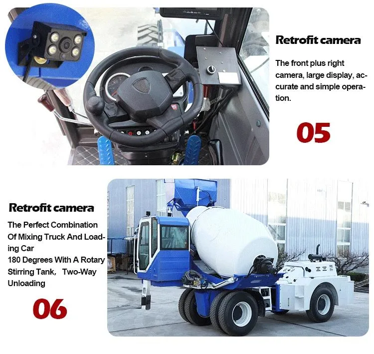 Mx1500 Walkable Concrete Mixer Self-Loading Vehicle Self Loading Mixer