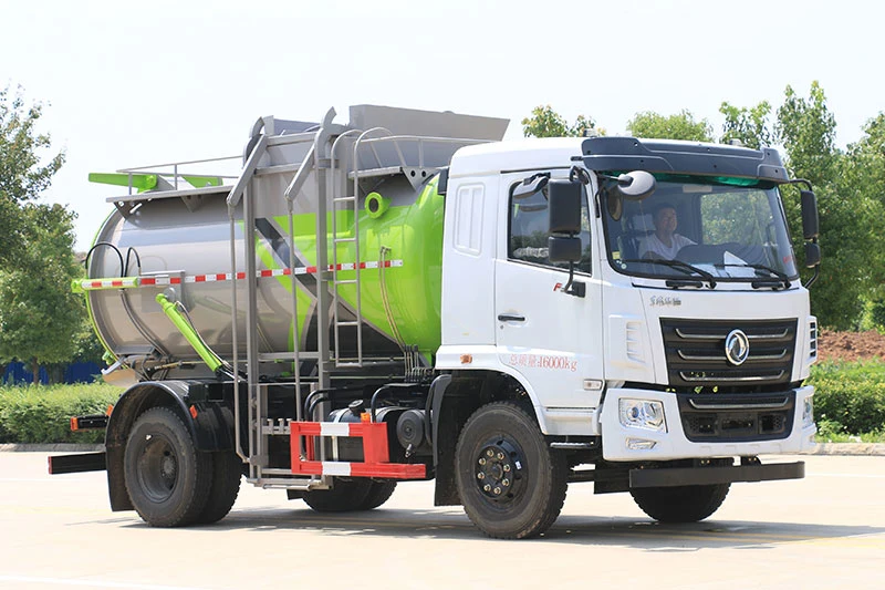 All-Closed Rear Loading Kitchen Garbage/Waste Collection Truck/Vehicle with Bin Tipper and Dumping