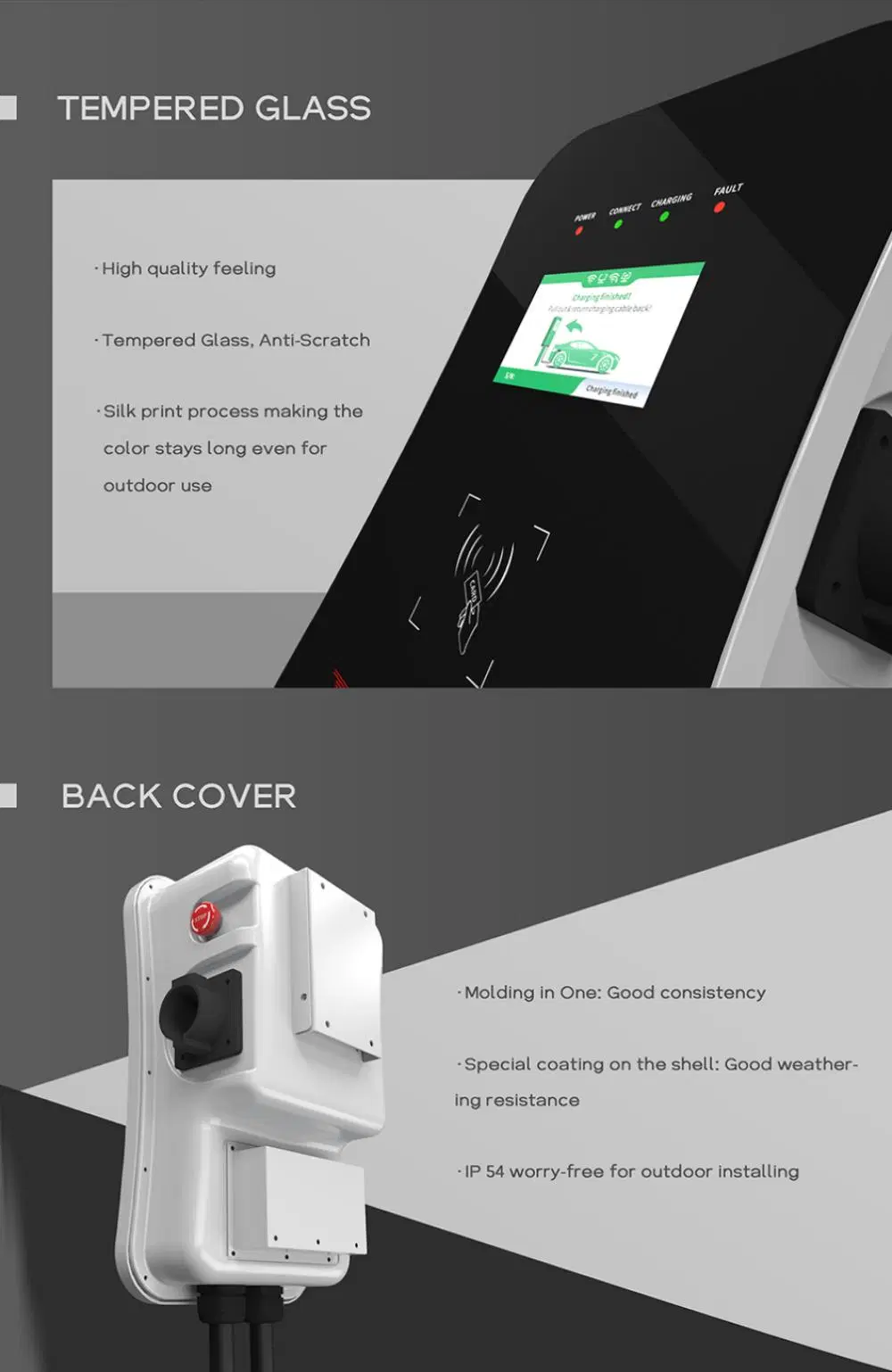 22kw Fast EV Charger for Electric Vehicle Charging Station European Standard IEC 62196-2 EV Charging Pile for Commercial for Home Use