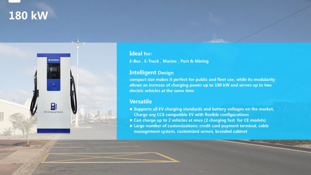 150kw Dual Connector CCS2 DC EV Charging Station for Public Commercial Use Fast Charging Pile