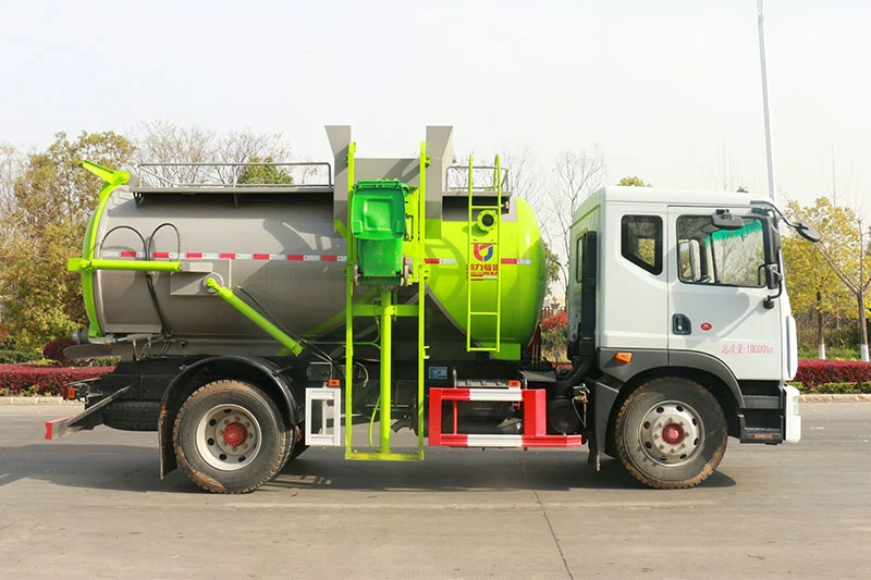 All-Closed Rear Loading Kitchen Garbage/Waste Collection Truck/Vehicle with Bin Tipper and Dumping