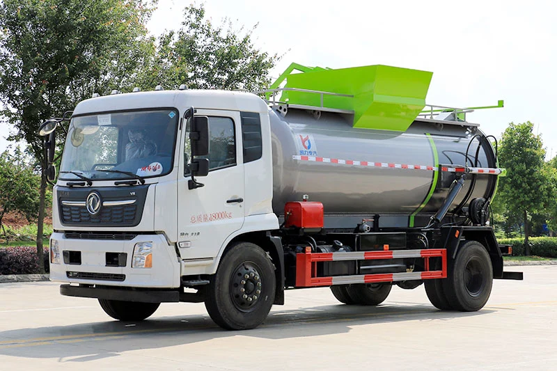 All-Closed Rear Loading Kitchen Garbage/Waste Collection Truck/Vehicle with Bin Tipper and Dumping