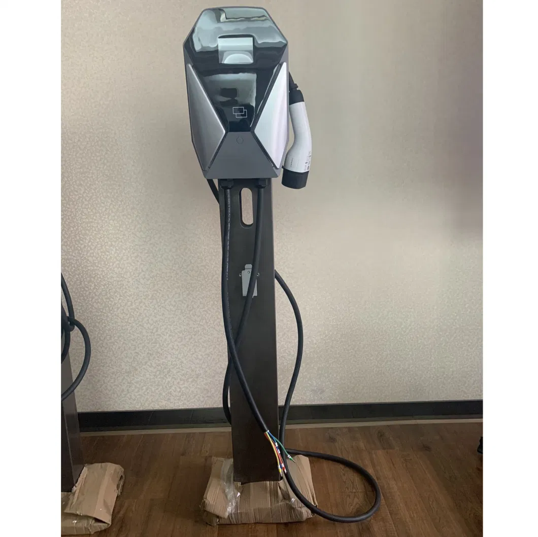 European Standard Type 2 Electric Vehicle Charging Pile 3 Phase 16A 11kw EV Home Charger with 4G APP