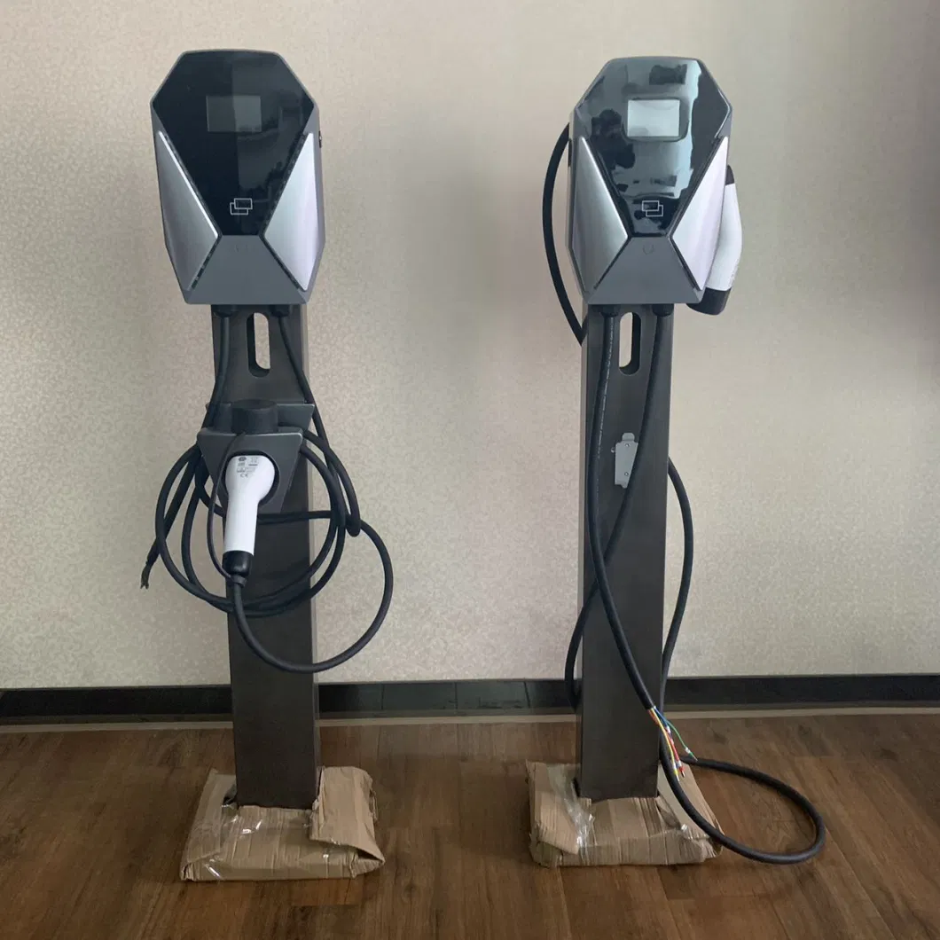 European Standard Type 2 Electric Vehicle Charging Pile 3 Phase 16A 11kw EV Home Charger with 4G APP