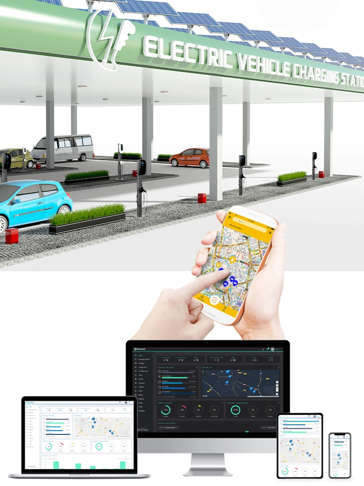 CE RoHS Passed 7kw 11kw 22kw with Smart Ocpp APP Control EV AC Charger with Dlb Function From China Supplier