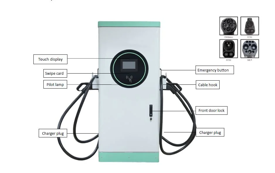 Dcfc CCS2 Fast DC EV Charging Station 60kw/120kw/180kw/350kw