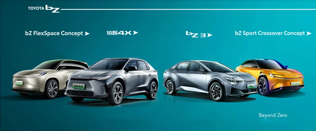 Best Price Toyota Bozhi 4X New Model High Speed 160km/H Fast Charge New Energy Vehicle Pure Electric Medium Size Toyota Bz4X SUV